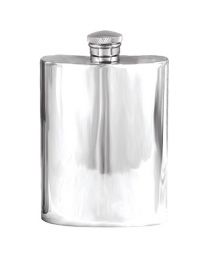 English Pewter Company 4oz Plain Pewter Hip Flask