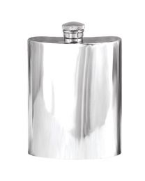 English Pewter Company 6oz Plain Pewter Hip Flask