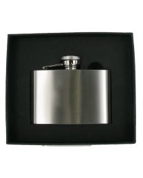 4oz Brushed Stainless Steel Hip Flask
