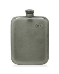 English Pewter Company 1914 WW1 Vintage Style Pewter Hip Flask